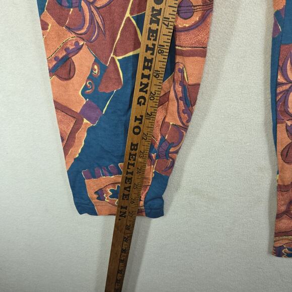 Vtg Chicos Pants Womens 1 L Abstract Cottagecore Grandma Pant Western Aztec - Picture 4 of 12